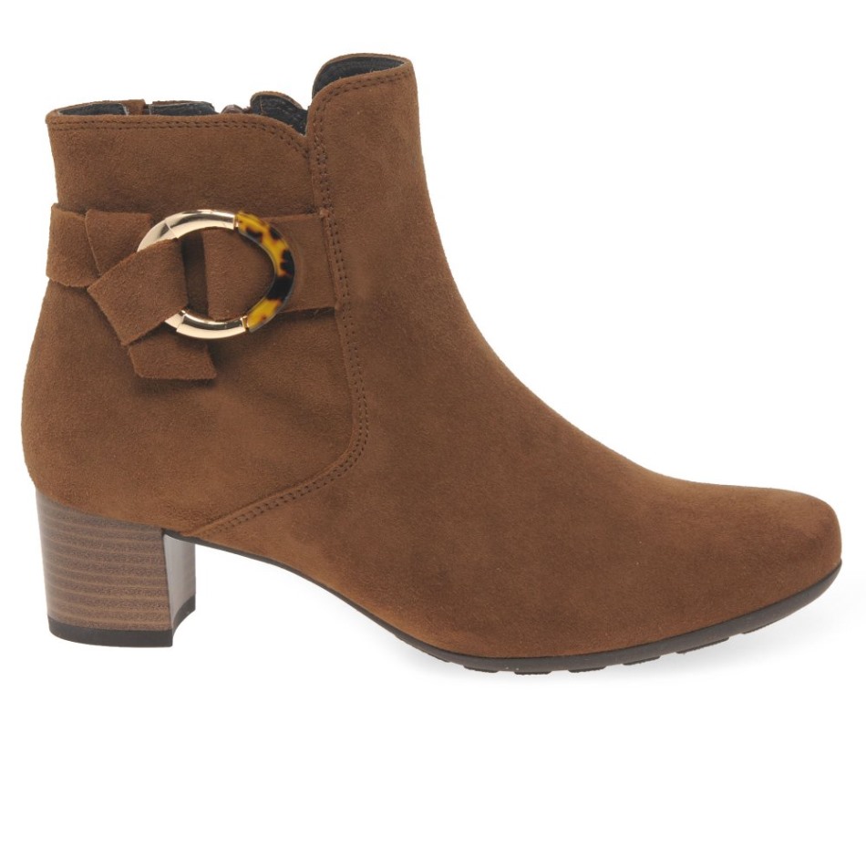Gabour | Bottines Exclusives Pour Femmes En Chanvre Nouveau Daim Whisky